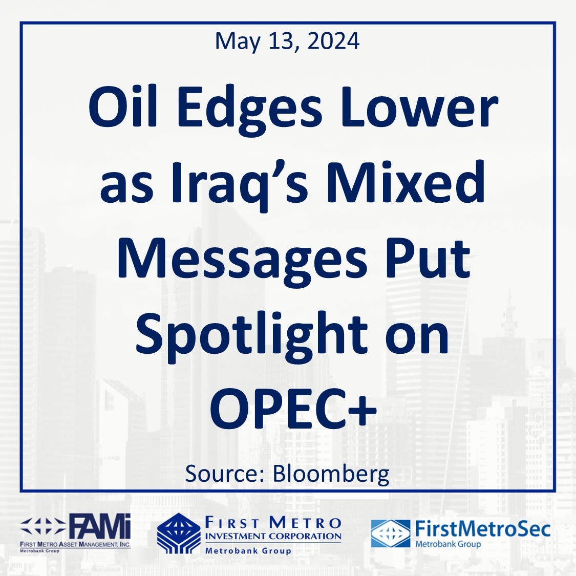 Oil Edges Lower As Iraq's Mixed Message Put Spotlight On OPEC+ - First ...